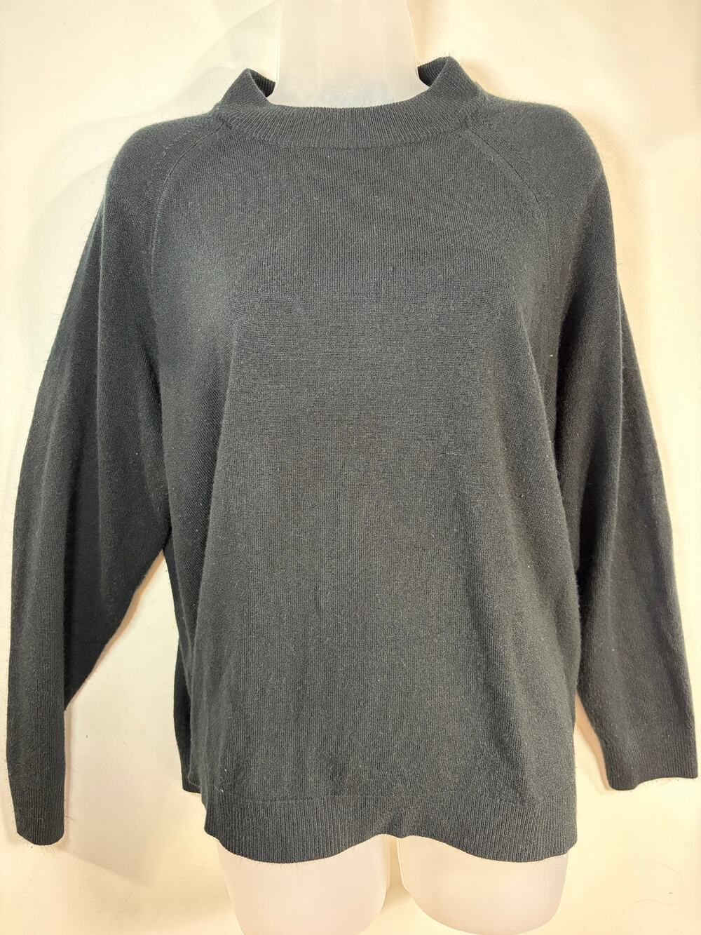 Hampshire Studio Mockneck Black Sweater Size 1X. EUC